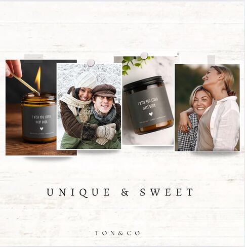 I Wish You Lived Next Door, Friendship Candle, Birthday Gifts for Women Best Friends, Christmas Gifts for Women, Vanilla Candle in Saudi Arabia