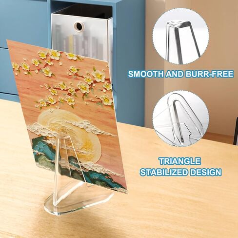48 Packs (Height 2.68 Inches) Card Display Stands Clear,Small Acrylic Easel Stand Clear,for Display Challenge Medals,Graded Card,Baseball Card,Sports Cards,Trading Cards,Coin in Kuwait