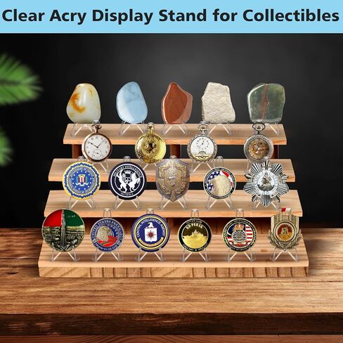 48 Packs (Height 2.68 Inches) Card Display Stands Clear,Small Acrylic Easel Stand Clear,for Display Challenge Medals,Graded Card,Baseball Card,Sports Cards,Trading Cards,Coin in Saudi Arabia