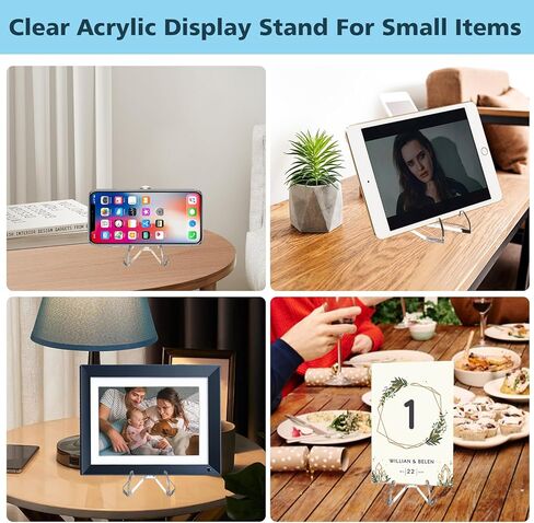 48 Packs (Height 2.68 Inches) Card Display Stands Clear,Small Acrylic Easel Stand Clear,for Display Challenge Medals,Graded Card,Baseball Card,Sports Cards,Trading Cards,Coin in Kuwait