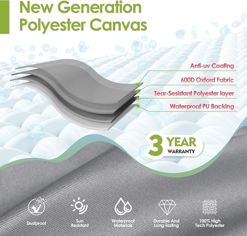 K-Musuclo Outboard Motor Cover, 600D Waterproof, Fade Resistant Boat Motor Cover, Fits Motor 100-150 HP, Grey in Kuwait