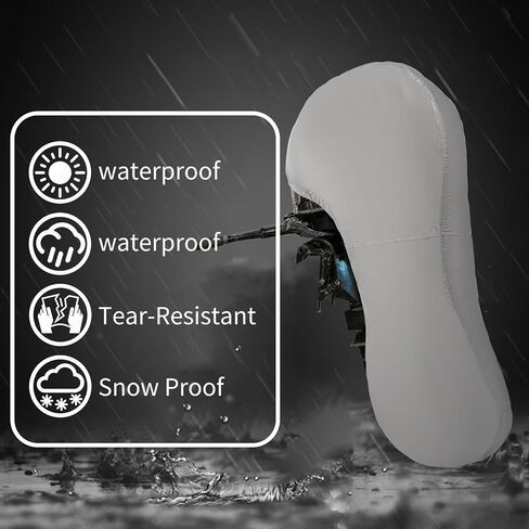 K-Musuclo Outboard Motor Cover, 600D Waterproof, Fade Resistant Boat Motor Cover, Fits Motor 100-150 HP, Grey in Kuwait