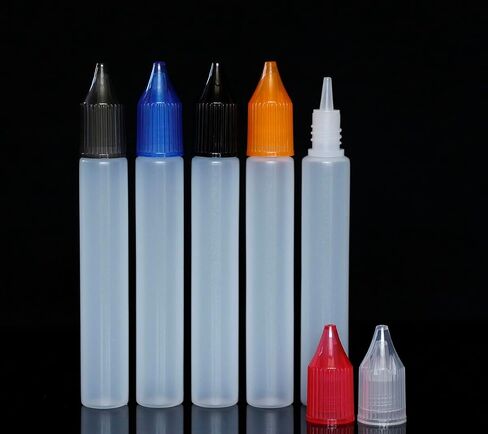 10 Pieces 15ml Unicorn Slender Dropper Bottles Liquid Ink Bottles with Child Proof Caps in Saudi Arabia