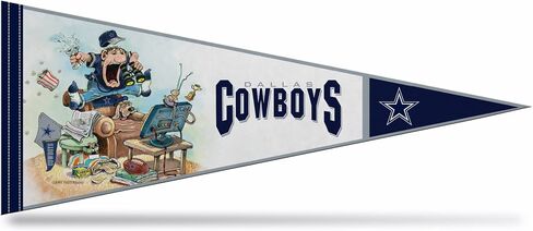 Rico Industries NFL Football "The Fan" by Gary Patterson 12" x 30" Felt Wall Décor Pennant - Great for Home/Bed Room/Man Cave Décor in Saudi Arabia