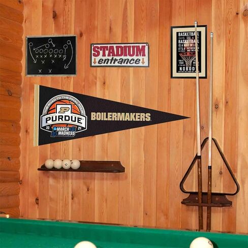 Purdue University 2024 March Basketball Madness Pennant Banner Flag in Saudi Arabia