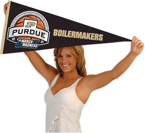 Purdue University 2024 March Basketball Madness Pennant Banner Flag in Saudi Arabia