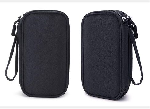 Double Layer Diabetic Supplies Storage Bag Carrying Case Organizer for Glucose Meter Insulin Pen Diabetes Testing Kit, Test Strips, Lancets, Syringe, Lancing Device, Alcohol Wipe Ice Pack (Pink) in Kuwait