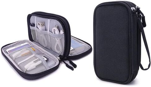 Double Layer Diabetic Supplies Storage Bag Carrying Case Organizer for Glucose Meter Insulin Pen Diabetes Testing Kit, Test Strips, Lancets, Syringe, Lancing Device, Alcohol Wipe Ice Pack (Pink) in Kuwait