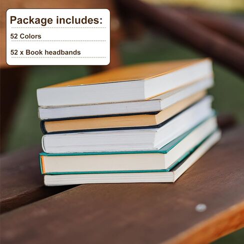 24pcs Book Binding Headbands, 11.8x0.5 Inch Cotton Book Headband Bookbinding Endbands Book Binding Cloth Book Binding Kits for Beginners Book Binding Decoration (24 Colors) in Kuwait