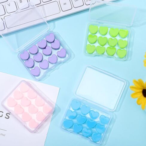 48 قطعة سدادات أذن سيليكون قابلة لإعادة الاستخدام وقابلة للتشكيل وعازلة للضوضاء سدادات أذن ناعمة تحجب الصوت للنوم والطائرات والسباحة والحفلات الموسيقية والسفر in Kuwait