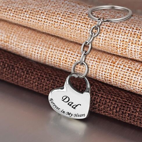 Family in Heart Stainless Steel Memorial Keepsake Urn Keychain for Ashes Cremation Jewelry Dad in Kuwait