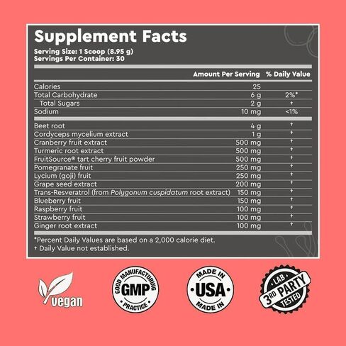 Red Tonik Superfood Powder - Daily Supplement with 13 Superfoods |Vitamins and Minerals |Boost Energy, Stamina |Post-Workout Recovery |Berry Flavor (2 Tubs) in Saudi Arabia