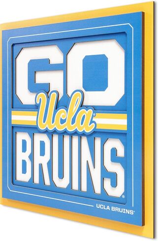 لوحة فنية جدارية ثلاثية الأبعاد من سلسلة شعار YouTheFan NCAA UCLA Bruins in Saudi Arabia