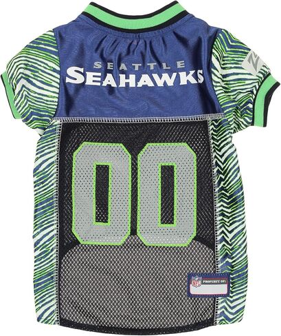 Zubaz NFL Team Pet Jersey for Dogs, Seattle Seahawks, Small in Saudi Arabia