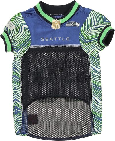Zubaz NFL Team Pet Jersey for Dogs, Seattle Seahawks, Small in Saudi Arabia