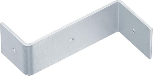 10 قطع من دعامات مشبك Z عالية 5-3/8 بوصة، دعامة زاوية مزدوجة للحجب المسطح الآمن 2x6 بين الروافع أو الدعامات لدعم الغلاف، العرض 1-1/2 بوصة، السمك 2.8 مم (12 جا) in Kuwait