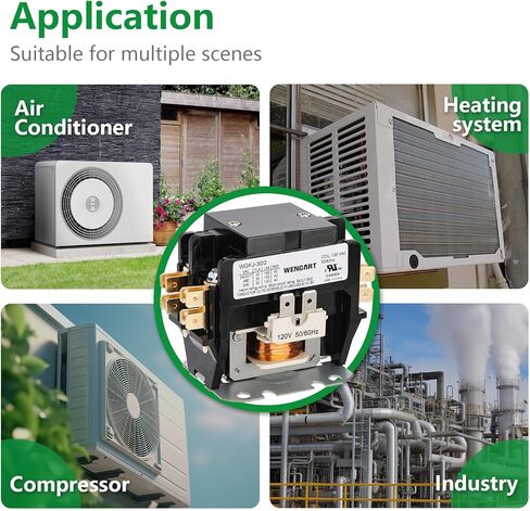 موصل HVAC، ثنائي القطب 30 أمبير، 120 فولت تيار متردد مناسب لأنظمة تكييف الهواء والتبريد in Kuwait