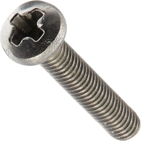 Small Parts MS51958-7 300 Series Stainless Steel Pan Head Machine Screw, Passivated, Meets MS-51958, #1 Phillips Drive, #2-64 Thread Size, 1/2" Length, Fully Threaded, USA Made (Pack of 100) in Saudi Arabia