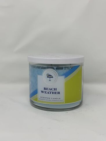 Beach Weather 3-Wick Candle 14.5 oz / 411 g [Made with Natural Essential Oil] in Saudi Arabia