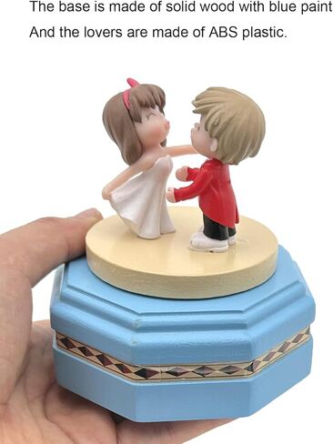 Pursuestar You are My Sunshine Music Box Dancing With You، هدايا موسيقية دوارة من الخشب الأزرق لمحبي النساء والفتيات والصديقة والزوجة والزوج وعيد الحب والزفاف in Kuwait