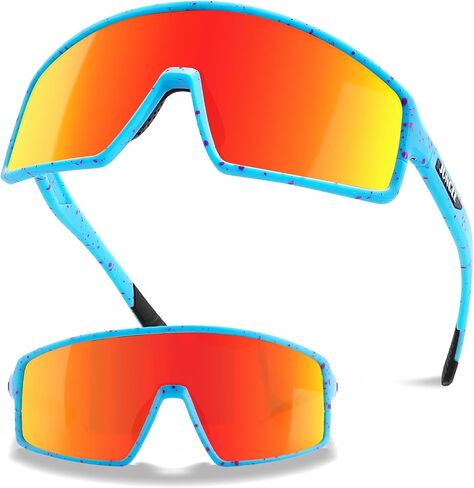 Kids Sunglasses for Boys Girls,Youth Baseball Sunglasses Softball Sun Glasses UV400,Cycling Glasses Running Sunglasses in Saudi Arabia