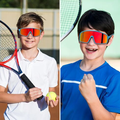 Kids Sunglasses for Boys Girls,Youth Baseball Sunglasses Softball Sun Glasses UV400,Cycling Glasses Running Sunglasses in Saudi Arabia