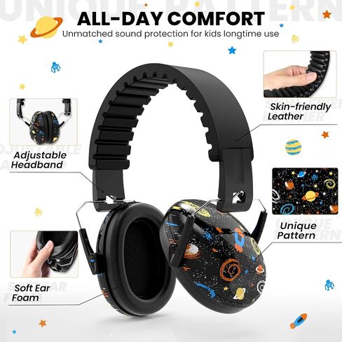 RIIKUNTEK Kids Ear Protection, SNR 27dB Noise Cancelling Headphones for Kids, Autism and Teens in Saudi Arabia
