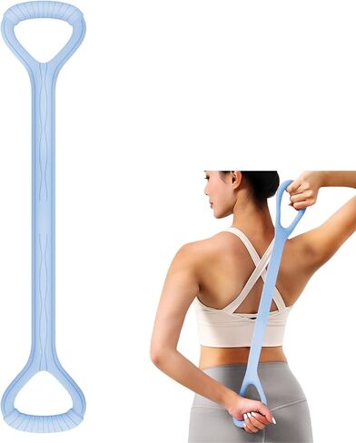 Figure 8 Resistance Band, Elastic Bands for Exercise for Arm, Shoulder, Back, Leg Stretching, Portable Home Office Elastic Training Band for Yoga, Pilates, Fits in Kuwait