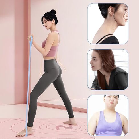 Figure 8 Resistance Band, Elastic Bands for Exercise for Arm, Shoulder, Back, Leg Stretching, Portable Home Office Elastic Training Band for Yoga, Pilates, Fits in Kuwait