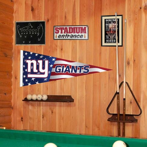WinCraft New York Giants Nation USA Americana Stars and Stripes Pennant Banner Flag in Saudi Arabia