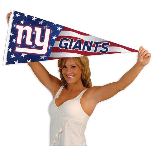WinCraft New York Giants Nation USA Americana Stars and Stripes Pennant Banner Flag in Saudi Arabia