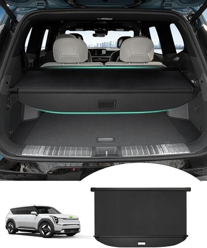 Powerty Compatible with Cargo Cover Volkswagen VW Tiguan 2009-2017 Accessories Trunk Security Shield Shade Black (Can Withstand The Load) in Saudi Arabia