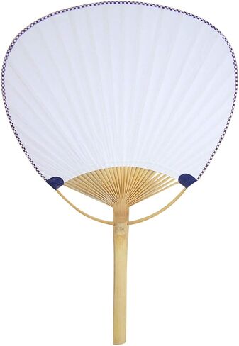 Japanese Geisha Design Paper Hand Fan with Handles, 15 Inches in Saudi Arabia