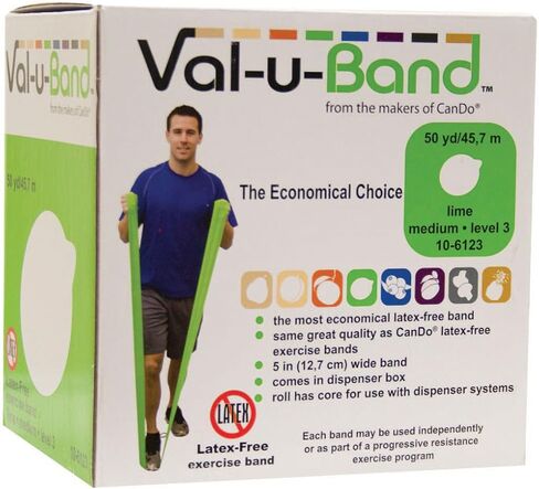 حزام تمارين Val-U-Band خالٍ من اللاتكس، ليموني in Kuwait