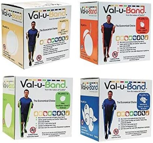 حزام تمارين Val-U-Band خالٍ من اللاتكس، ليموني in Kuwait