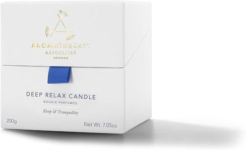 Aromatherapy Associates Deep Relax Candle. Hand Poured Vegan Wax for Sleep and Tranquility. Crafted with Vetivert and Chamomile Essential Oils. 40 Hour Burn Time (7.05 oz) in Saudi Arabia