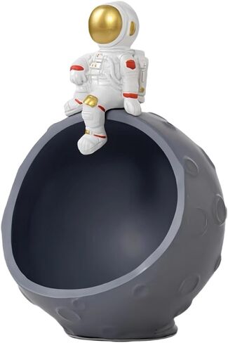 Astronaut Statue Storage Box，mini astronaut figurines key Bowl，funny candy bowl，Key holder for living room and office (Astronaut storage box) in Saudi Arabia