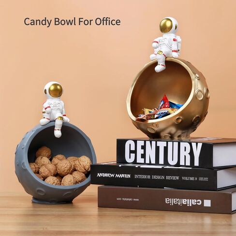 Astronaut Statue Storage Box，mini astronaut figurines key Bowl，funny candy bowl，Key holder for living room and office (Astronaut storage box) in Saudi Arabia