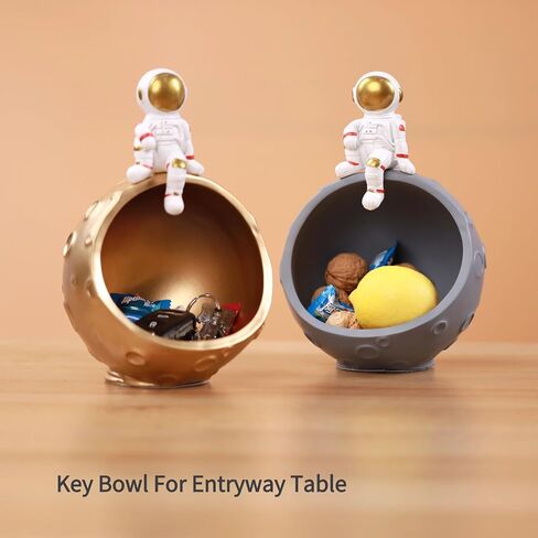 Astronaut Statue Storage Box，mini astronaut figurines key Bowl，funny candy bowl，Key holder for living room and office (Astronaut storage box) in Saudi Arabia