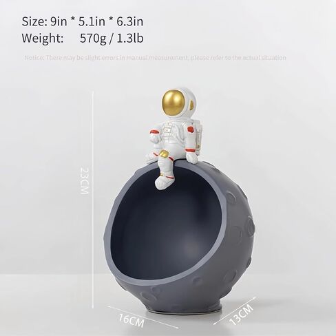 Astronaut Statue Storage Box，mini astronaut figurines key Bowl，funny candy bowl，Key holder for living room and office (Astronaut storage box) in Saudi Arabia