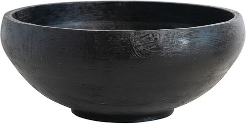 Bloomingville Carved Wood, Black Bowl in Saudi Arabia