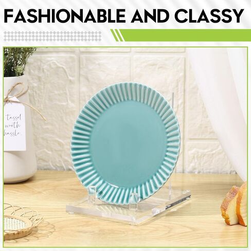 Jetec 4 Pcs Acrylic Book Easel Stand Clear Easels Acrylic Display Stands Book Holder Stand Acrylic Plate Stand for Picture Artworks Tablet Decorative Plate Photo Music Sheets, 4 x 6 x 6 Inch in Saudi Arabia