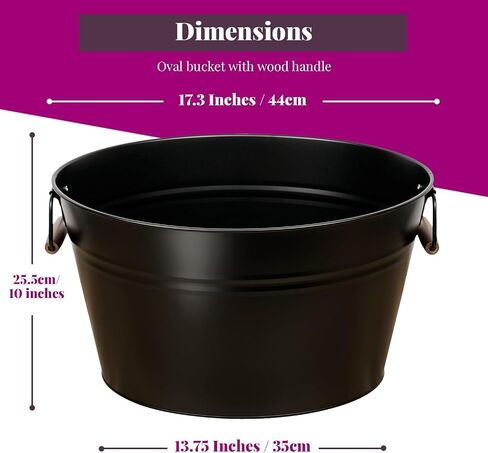Large Champagne Bucket for Parties - 18L Ice Bucket for Champagne Bottle - Stainless Steel Beverage Tub for Indoor & Outdoor Events - 100% Leak Proof and Rust-Proof with Handles in Saudi Arabia