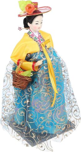 Abaodam Handmade Doll Decoration for Home Decoraciones para Salas De Casa Traditional Hanbok Dolls De Los Muertos 2022 Looks Signature Asian Decorations Doll Decor South Korea Wedding in Saudi Arabia