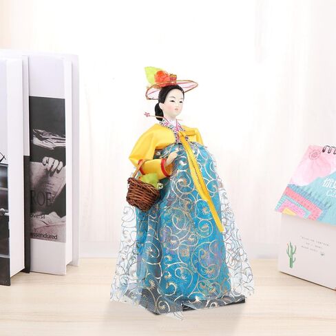 Abaodam Handmade Doll Decoration for Home Decoraciones para Salas De Casa Traditional Hanbok Dolls De Los Muertos 2022 Looks Signature Asian Decorations Doll Decor South Korea Wedding in Saudi Arabia