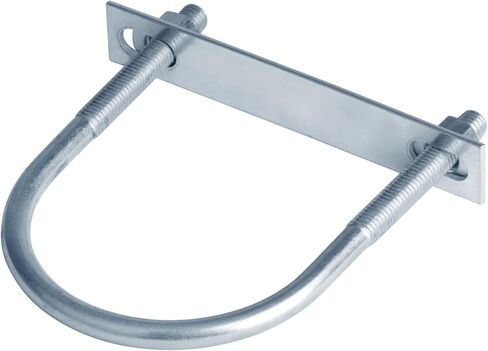 6 قطع مشبك على شكل حرف U، العرض الداخلي: 114.3 ملم يقبل لأنبوب OD 4-1/2 بوصة، جهاز تثبيت مشبك على شكل حرف U مع صامولة ولوحة وغسالة in Kuwait