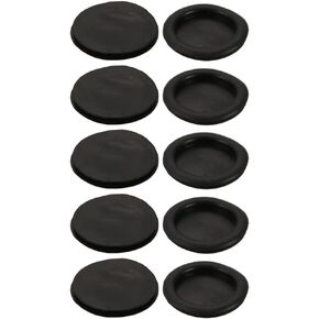uxcell 10pcs Wire Protective Grommets Black Rubber 45mm Dia Single Side Grommets