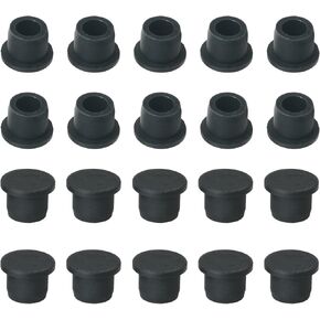 20PCS Hollow Silicone Plugs Plugs Hole Plugs Caps Caps Water Plugs 13mm Hollow Plugs Plugs Plugs Breathable Front Plugs Seal Plugs Kitchen Rubber Bulkheads Waterproof Seal Plugs Black