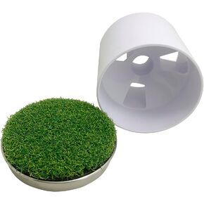 Golf Hole Putting Cup for Practice Putting Green .Dual Set Practice Perfection with 2 Metal-Base Golf Hole Cups for Enhanced Home Golfing Experience