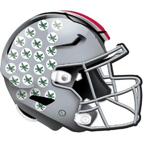 Fan Creations NCAA Ohio State Buckeyes Unisex Ohio State University Authentic Helmet, Team Color, 12 inch, (C1008-Ohio State)